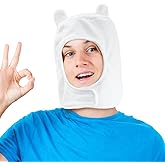 IHESPABLD White Anime Cosplay Hat Bunny Ears Costume Cap Fantasy Explorer Dress-Up Accessory for Halloween Christmas Easter