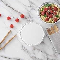 Restaurantware LIDS ONLY: Foil Lux Paper Lids For 7
