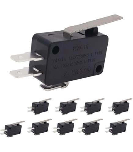 Cylewet 6Pcs V-154-1C25 Micro Limit Switch Momentary SPDT Snap