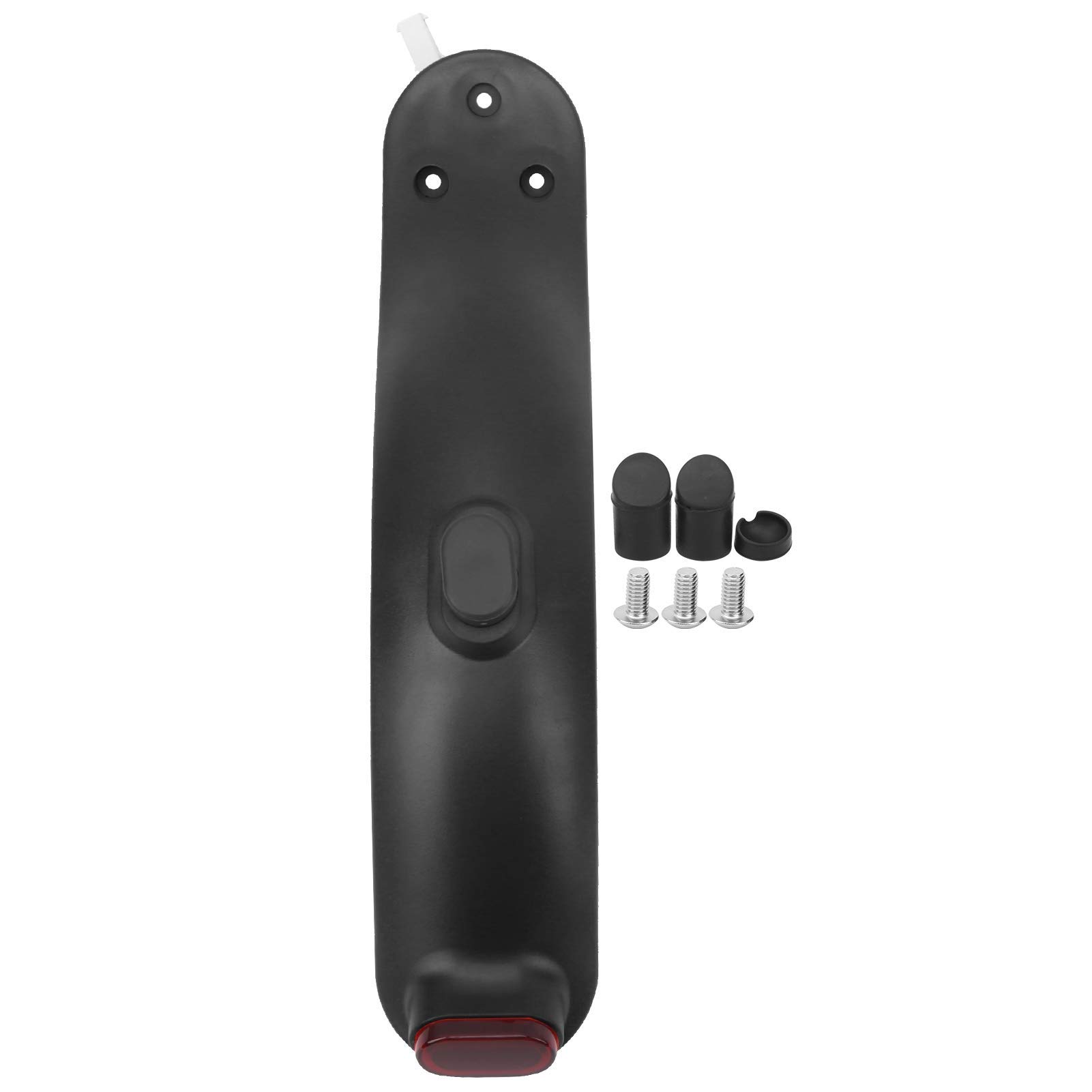 VGEBY Scooter Rear Mudguard, Stable and ABS & PC Electric Scooter Tire Mud Guard with Screw and Silicone Plug Set Fit for M365/Pro(Black) Ride