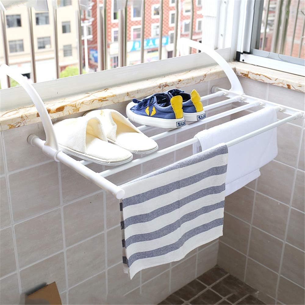 GWYJ Towel Rail Creative Retractable Balcony Indoor Shoe Drying Rack Multi-Functional Foldable Clothes Rack Shoe Drying Rack Towel Rack,40-70cm