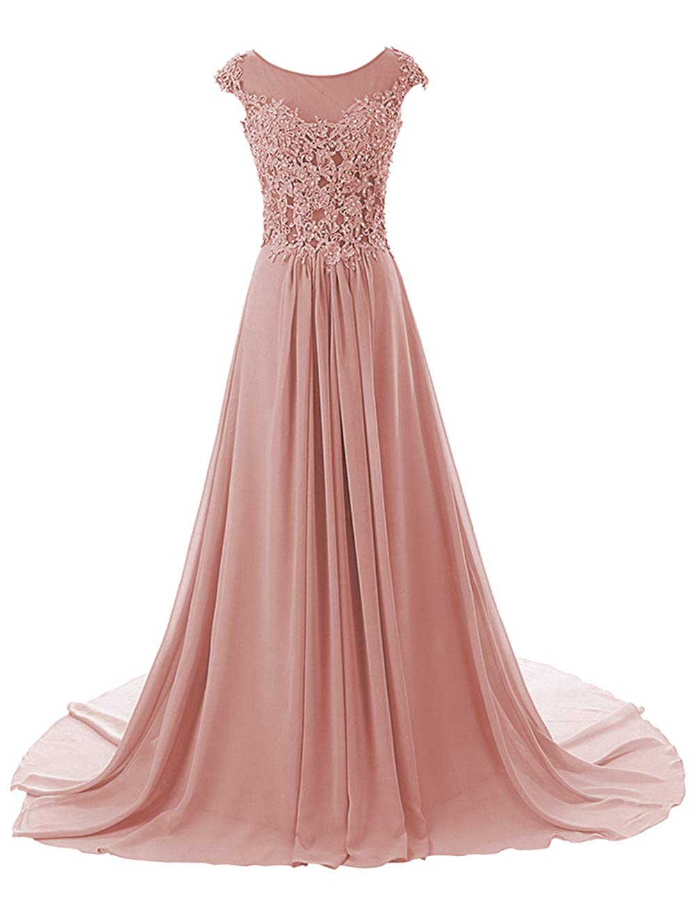 Prom Dress Long Formal Evening Gowns Lace Bridesmaid Dress Chiffon Prom