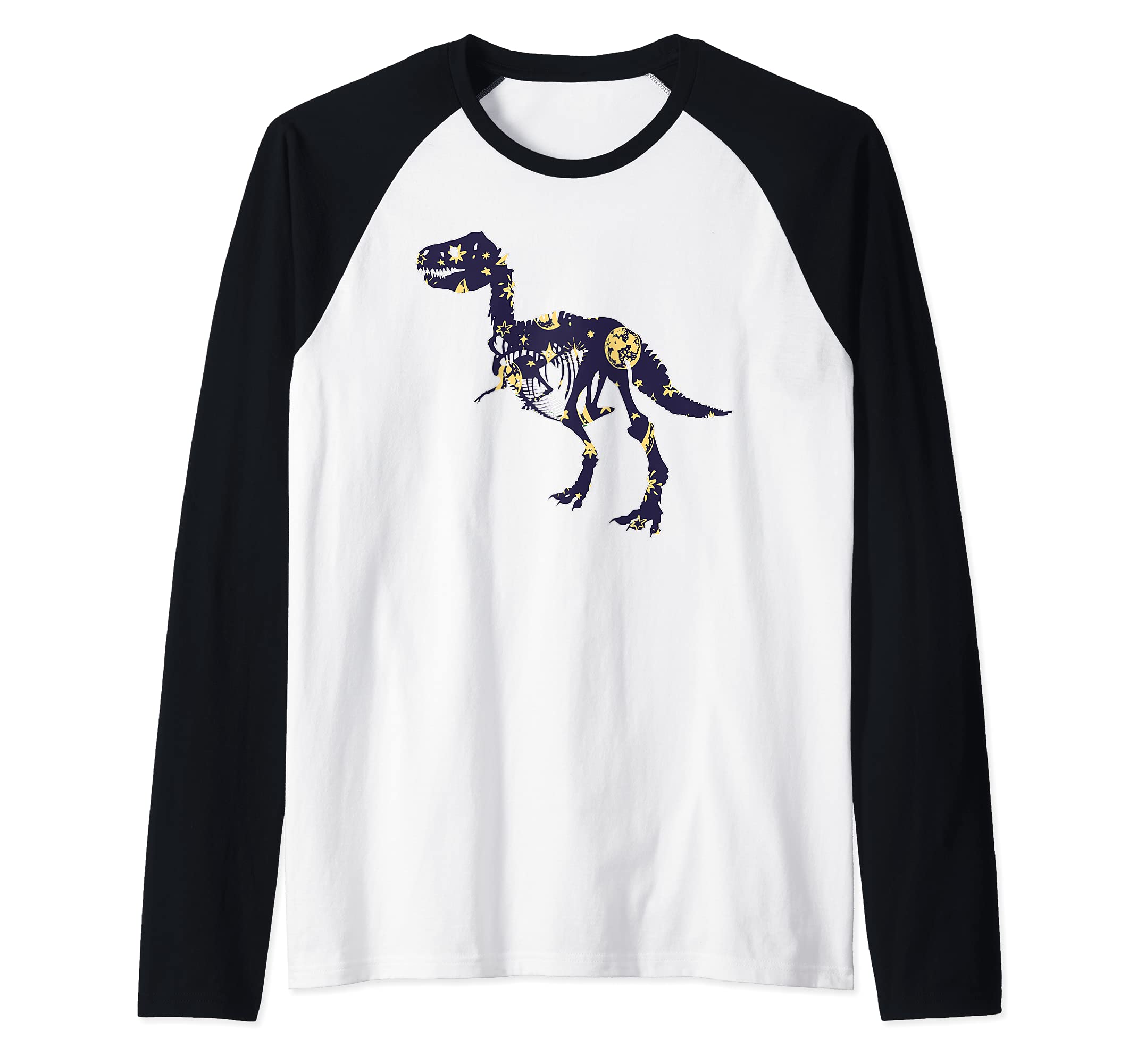 Tyrannosaurus Rex Animal T-Rex Creepy Dinosaur Raglan Baseball Tee