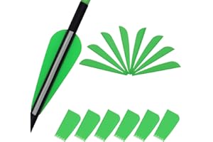 KURUGEILI 60PK 3 inch 4inch Plastic Arrow Fletching Arrow Vane TPU Fletchings for DIY Arrow Archery Bow