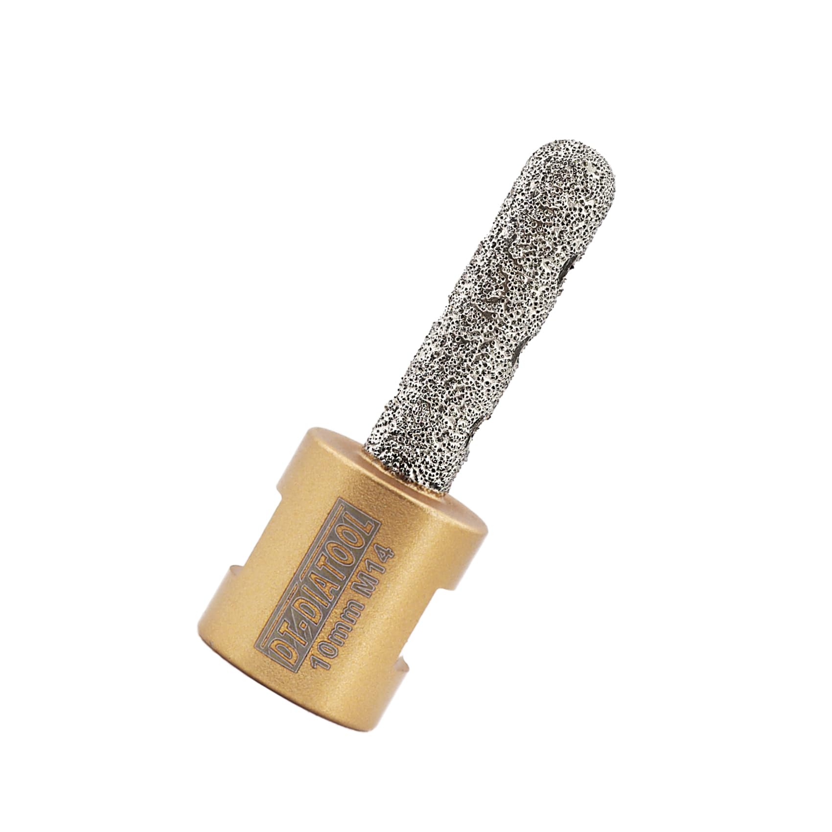 DT-DIATOOL Diamond Milling Bit 10mm Enlarge Existing Holes of Porcelain Tile Marble Countertop Diamond Coated Finger Bit