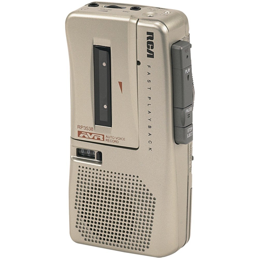 RCA RP3538R Micro-Cassette Voice Recorder,Tan
