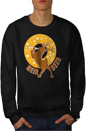 Gratuit Images Wellcoda Cerf Biere Drole Noel Homme Sweat Shirt Ivre Pull actualisé par