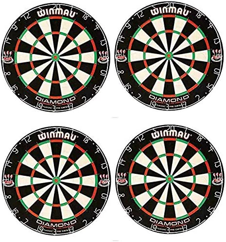 Winmau ダイヤモンドプラス トーナメントブリストル ダーツボード 通常便なら送料無料 ホチキスなし Rask ブルズアイ付き Four 高いスコアと少ない跳ね返り
