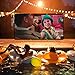 LOVAC 120 inch Projector Screen 16:9 HD, Full Down Rear & Front Projection Screen for Indoor and Outdoor Home Theater, Foldable Portable Anti-Crease Movie Match Party Projector Equipment
