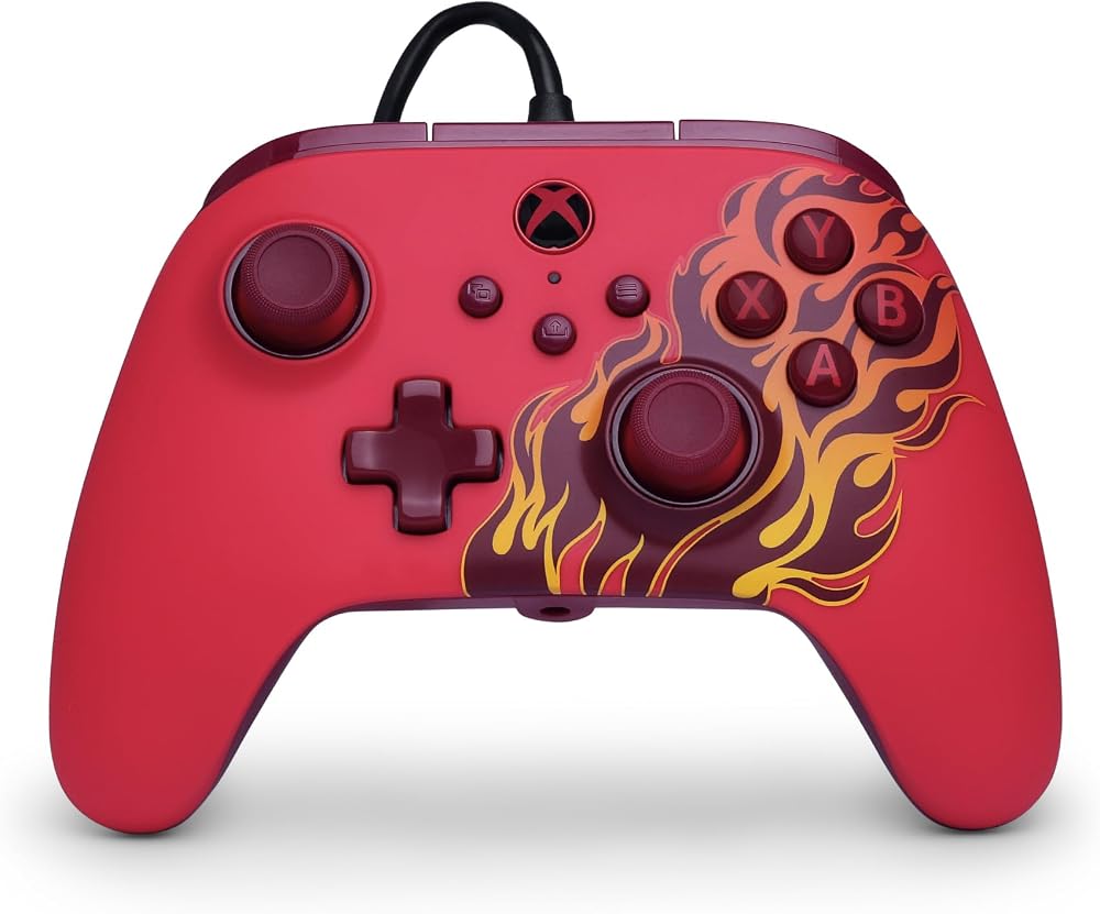 PowerA Advantage Wired Controller Xbox Series X|S Red Blaze USB-C Licensed