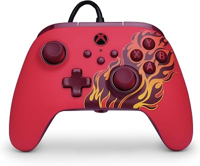 PowerA Advantage Wired Controller Xbox Series X|S Red Blaze USB-C Licensed