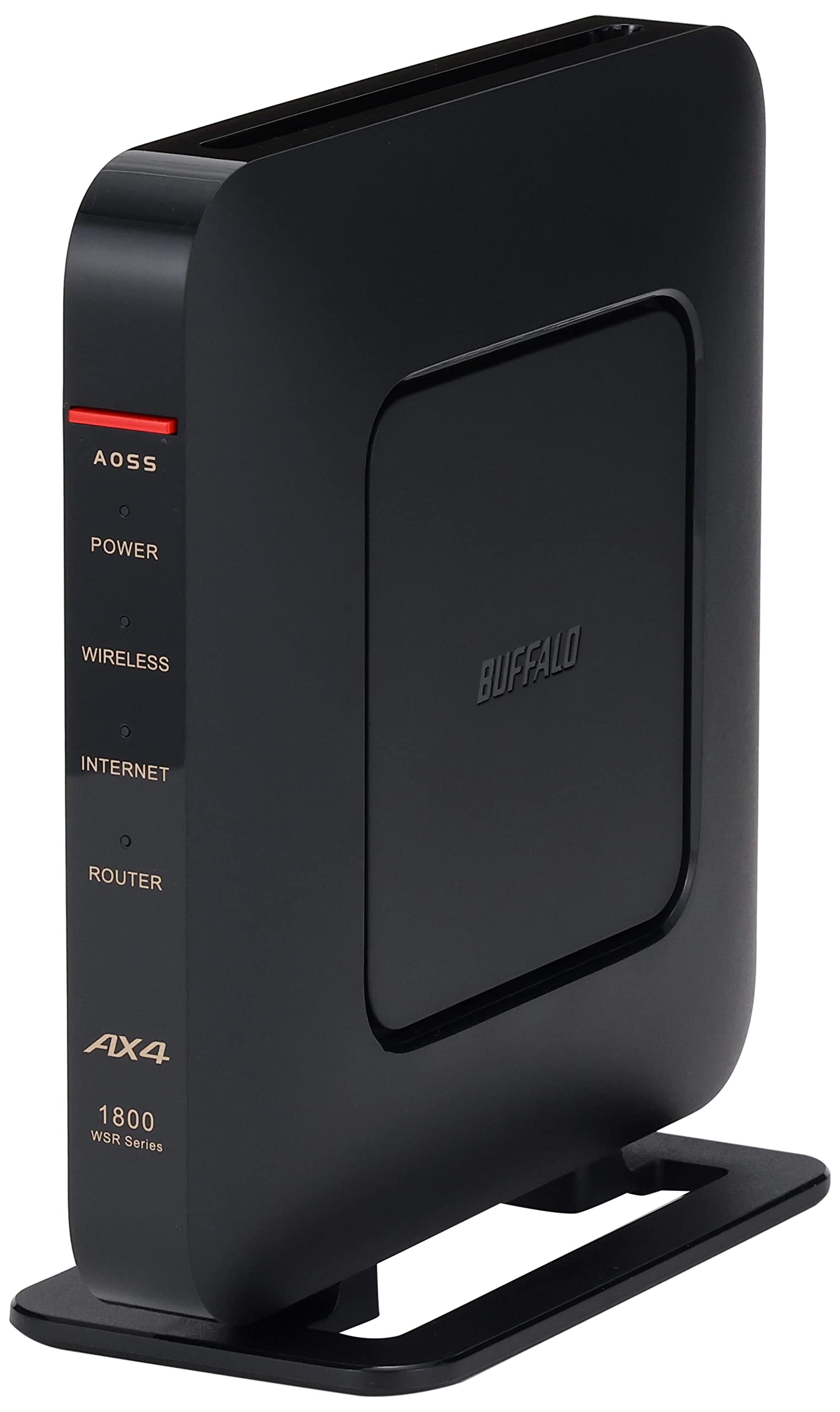 Buffalo WSR-1800AX4S/NBK WiFi Router Wireless LAN Wi-Fi 6 11ax / 11ac, AX1800 573+1201Mbps, Japanese Manufacturer, LAN Cable Included, Compatibility confirmed by manufacturers for iPhone 14 / 13 / 12 / iPhone SE (2nd Generation) and PS5