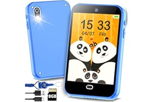 TYWOP Kids Smart Phones Toys for Girls Boys Ages 3-8, Toddler Pretend Cell Phone with 2.8" Touchscreen 28 Videos Games Dual Camera 10 Storybook Music Player 8G SD Card Learning Play Toys