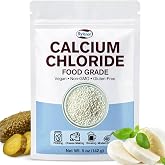 Calcium Chloride Food Grade 5 oz for Cheese Making, Pickling | Vegan, Gluten-Free, Resealable Pouch, 2-Year Shelf Life, Pure Calcium Chloride for Canning, Brewing &amp; Modern Cooking