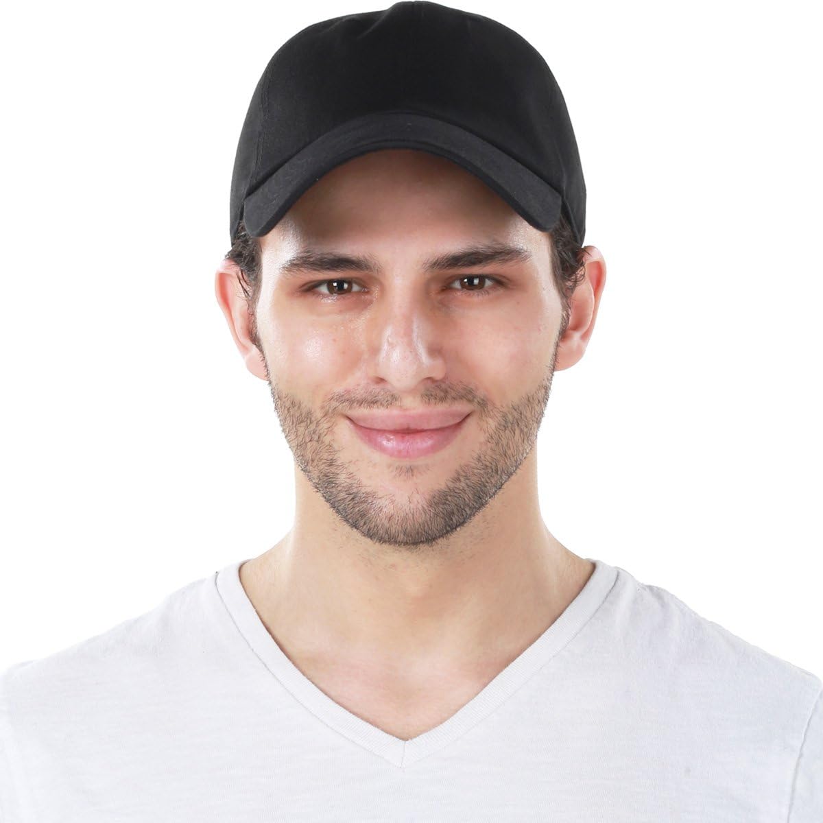 KB-Low BLK Classic Cotton Dad Hat Adjustable Plain Cap. Polo Style Low Profile (Unstructured) (Classic) Black Adjustable: Clothing