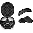 Yinke Smart Case for AirPods Max Headphones Supports Sleep Mode, with AirPods Max Silicone Earpad Cover and Headband Cover Anti-Scratch Accessories, Hard Organizer Portable Carry Travel
