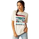 ARIAT Women's Lola T-Shirt, Oatmeal Heather, XX-Large