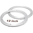 JaGely 2 Pack 12 Inch Lazy Susan Hardware Aluminum Alloy Turntable Rotating Hardware Heavy Duty Lazy Susan Bearing Ring Mechanism for Kitchen Dinning Table