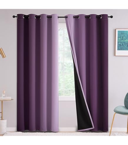 Amazon.com: MIULEE Purple Velvet Curtains 84 inches - Luxury