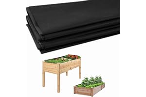 Longzhuo 63" X 83" Planter Box Liner - Non Woven Fabric for Winter Greenhouse Vegetable Gardening, Raised Garden Bed Liner, Cuttable Plant Liner with Soil Containment & Water Drainage for Flower Pots