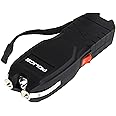 POLICE Stun Gun for Self Defense 2101 – High Voltage Rechargeable with LED Flashlight & Siren Alarm – Compact & Heavy Duty – Personal Security for Women & Men – Black