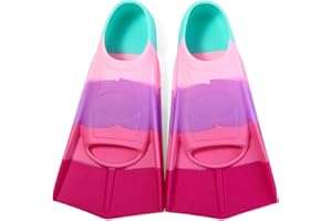 Foyinbet Kids Swim Fins,Short Kids Fins Youth Swimming Flippers for Lap Swimming Training for Children Girls Boys Beginners