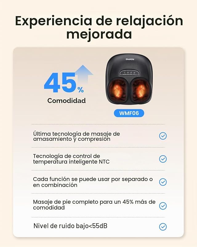 Masajeador de pies novedad 2026, masajeador eléctrico con calor