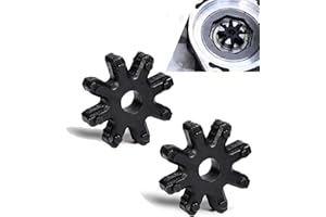 ijuicy 2 PCS Flexible Steering Couplers, Flexible Steering Coupling Steering Column Motor Replacement 563152K000FFF, Compatible with Specific Models (Black)