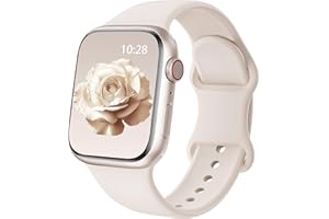 HEARTBOOM Sport Silicone Band Compatible with Apple Watch Bands 38mm 40mm 41mm 42mm 44mm 45mm 46mm 49mm for Women Men, Soft Wristband Water-proof Strap for iWatch Bands Series 11 10 9 8 7 6 5 4 3 2 1 Ultra SE