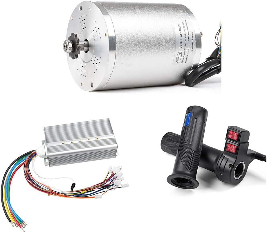 BLDC 72V 3000W Brushless Motor Kit with 24 Mosfet 50A Controller and