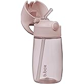 b.box 13 oz Drink Bottle Jnr - Leakproof Water Bottle for Kids & Toddlers, Easy Clean, Dishwasher Safe, BPA Free, Ideal for School, Home & Travel (Blush Crush, 13 oz)