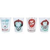 Silver Buffalo IT Shot Glass 4-Piece Drinkware Set, 1-5-Ounce, Red