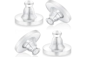 RIGHTWELL 10 PCS Silicone Earring Backs – Hypoallergenic Safety Backs for Stud Earring – Comfortable Rubber Earring Stoppers 