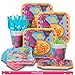 Trolls Standard Tableware Party Supply Pack Dessert Plates Cups Napkins Cutlery