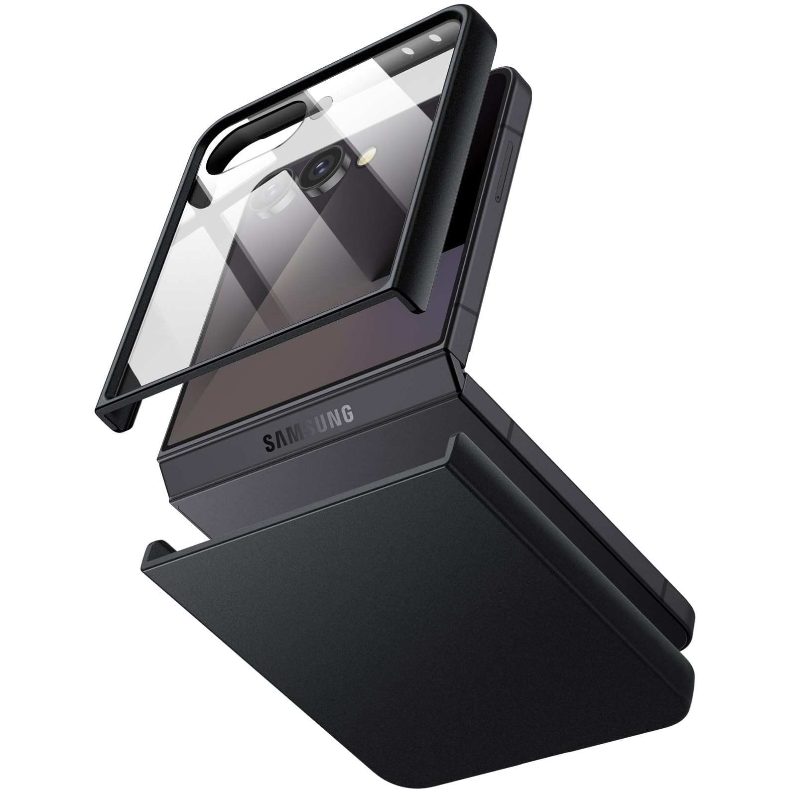 JETech Case for Samsung Galaxy Z Flip 7 2025 with Built-in Screen Protector