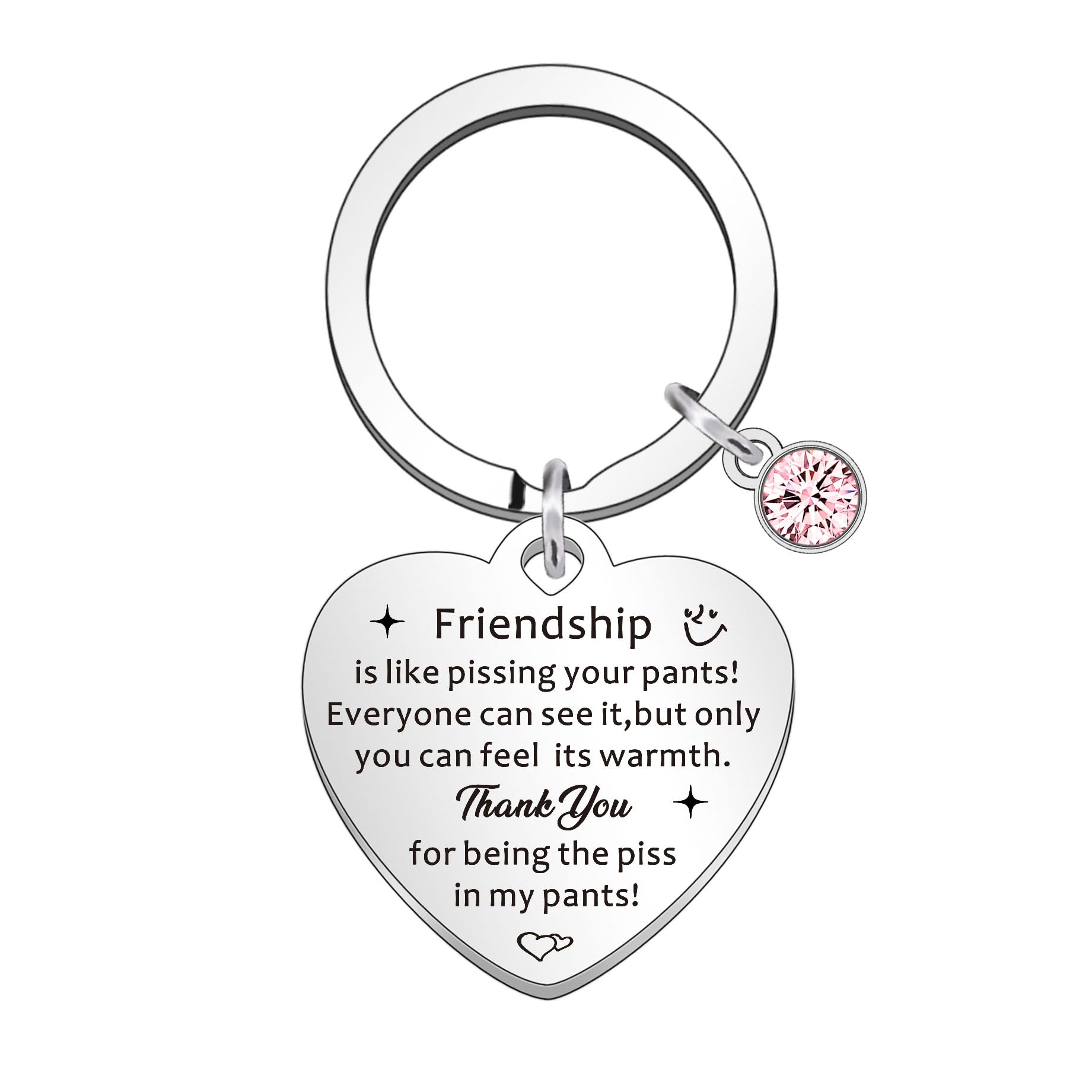 WTOPP Friendship Gifts Funny keyring gifts for Friends Personalised Birthday Christmas Gifts for Her