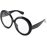 FEISEDY Oversized Blue Light Blocking Glasses Women Men Retro Big Round Frame Eyewear Clear Lens Computer Glasses B2997