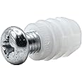 ReplacementScrews Plastic Sleeve and Screw Compatible with IKEA Part 102267 & 105163 (Pack of 4)