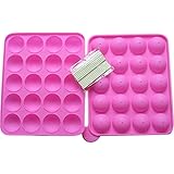 Rbenxia Silicone Cake Mold 20-cavity Half Circle