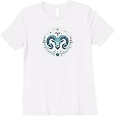 Womens Aries Zodiac Sign Horoscope Birthday Idea Premium T-Shirt