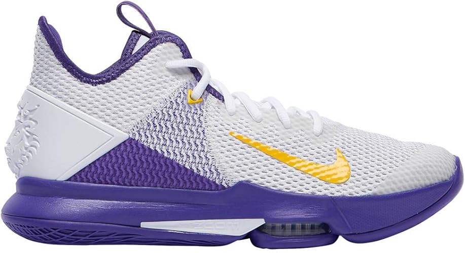 purple and white lebrons