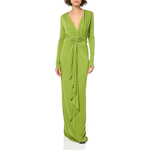 Amazon.com: Lauren Ralph Lauren Twist-Front Foil Print Jersey Gown Black 2  : Clothing, Shoes & Jewelry