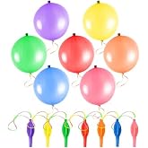 Punch Balloons 26Pcs, Colorful Punching Balloons Heavy Duty | Bounce Balloon with Rubber Band Handle for Ourdoor Games Birthday Party