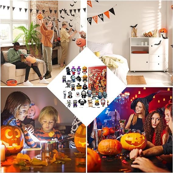 2023 NEW HALLOWEEN CHRISTMAS SCARY DOLL ADVENT CALENDAR 2023 KIDS – 24 DAY HALLOWEEN COUNTDOWN CALENDAR, PRE-CHRISTMAS DOLL NIGHTMARE ADVENT CALENDAR GIFT (A+HALLOWEEN)