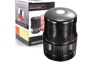 DIMROM Koncle Professional Needle Meat Tenderizers 56 Stainless Steel Blades, Cooking Tool for Steak Chicken Fish Pork, Durable Baking Kitchen Access, 4.6 x 3.4 x 3.4 inches, Black