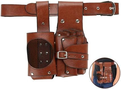 Hair Scissor Holster Leather Hairdresser Pouch Haircutting Holder