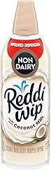 Reddi-wip Vegan Non-Dairy Whipped Topping Made with Coconut Milk, 6 oz. Spray Can