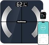 Healthkeep Body Fat Scale with App 13 Metrics Bluetooth 180kg Blue