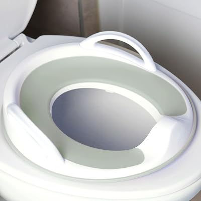 Jool Baby Potty Training Seat with Handles Fits Round & Oval Toilets Sage