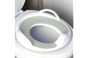 Jool Baby Potty Training Seat for Boys and Girls with Handles, Fits Round & Oval Toilets, Non-Slip with Splash Guard, Include